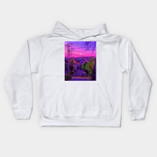 Pastel town Kids Hoodie